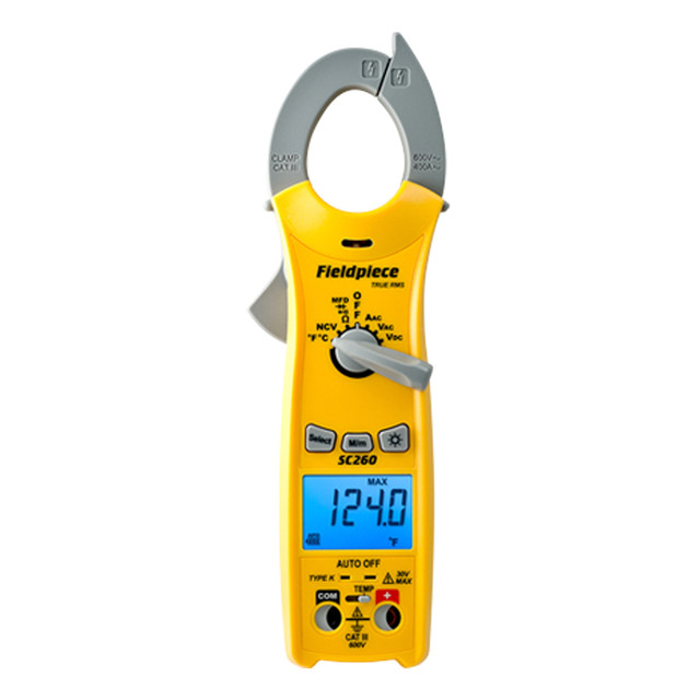 SC260 True RMS Compact HVAC Clamp Meter, 400A