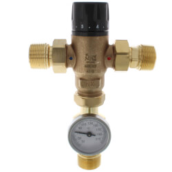 Brass mixing valve