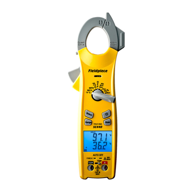 SC440 True RMS HVAC Clamp Meter, Inrush, 400A