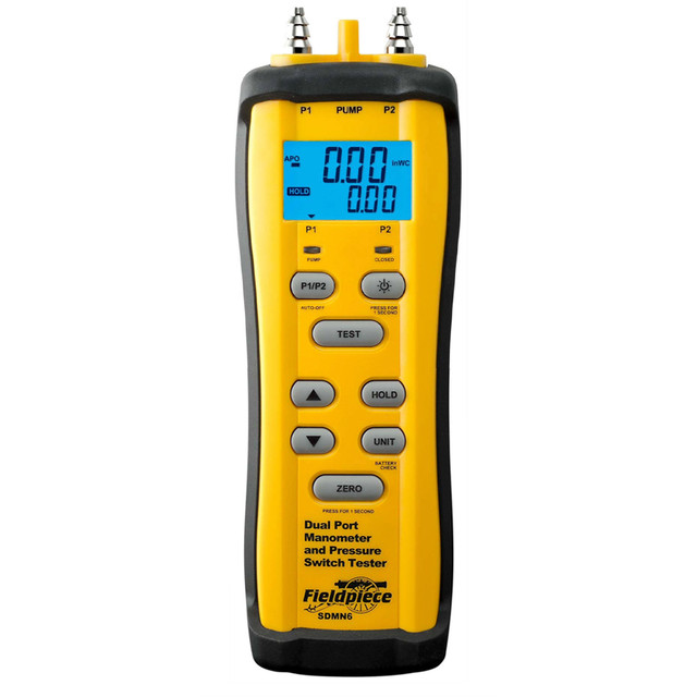 SDMN6 Dual-Port Manometer and Pressure Switch Tester